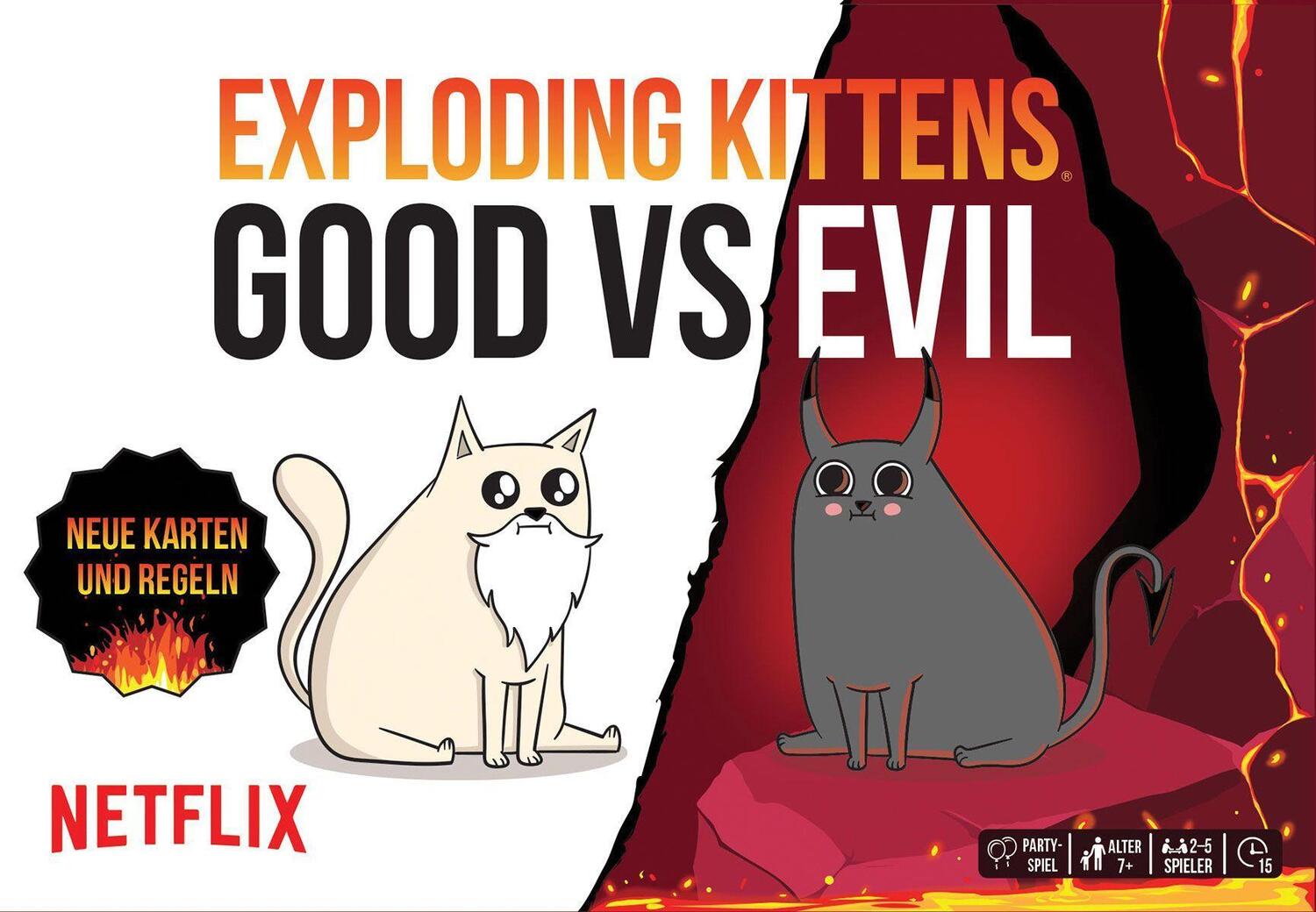 Cover: 810083044712 | Exploding Kittens: Good vs. Evil | Matthew Inman (u. a.) | Spiel