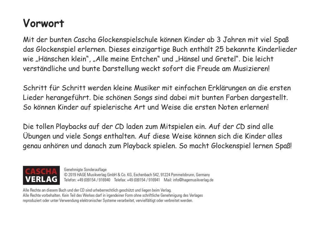 Bild: 9783866264830 | Glockenspiel - Schnell und einfach lernen (mit CD) | Cascha | Deutsch