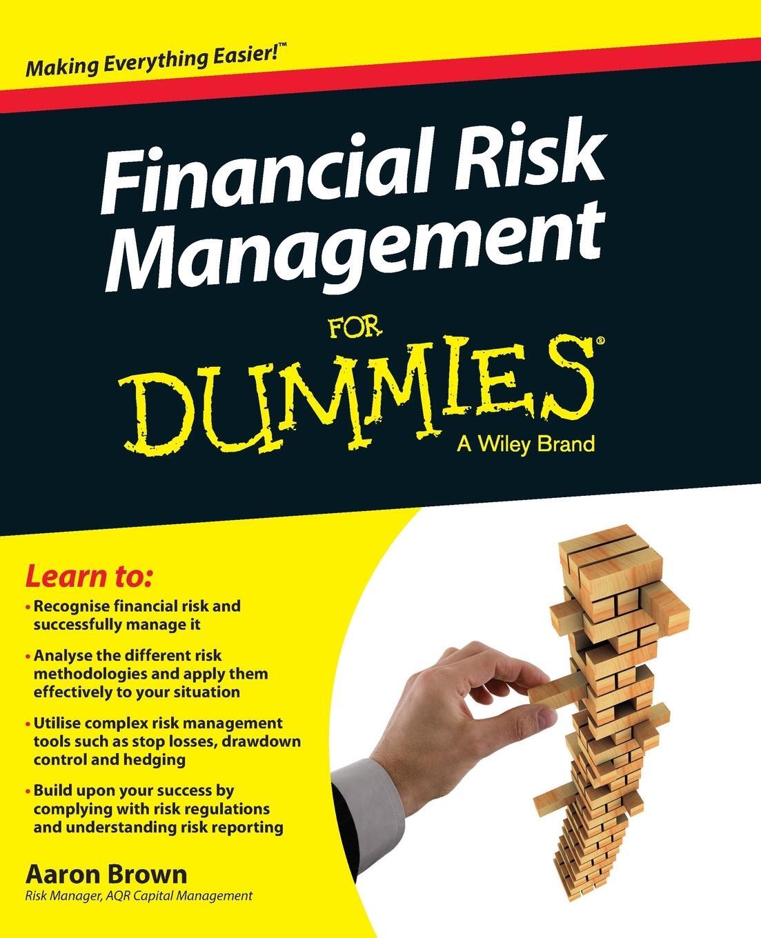 Cover: 9781119082200 | Financial Risk Management For Dummies | Aaron Brown | Taschenbuch