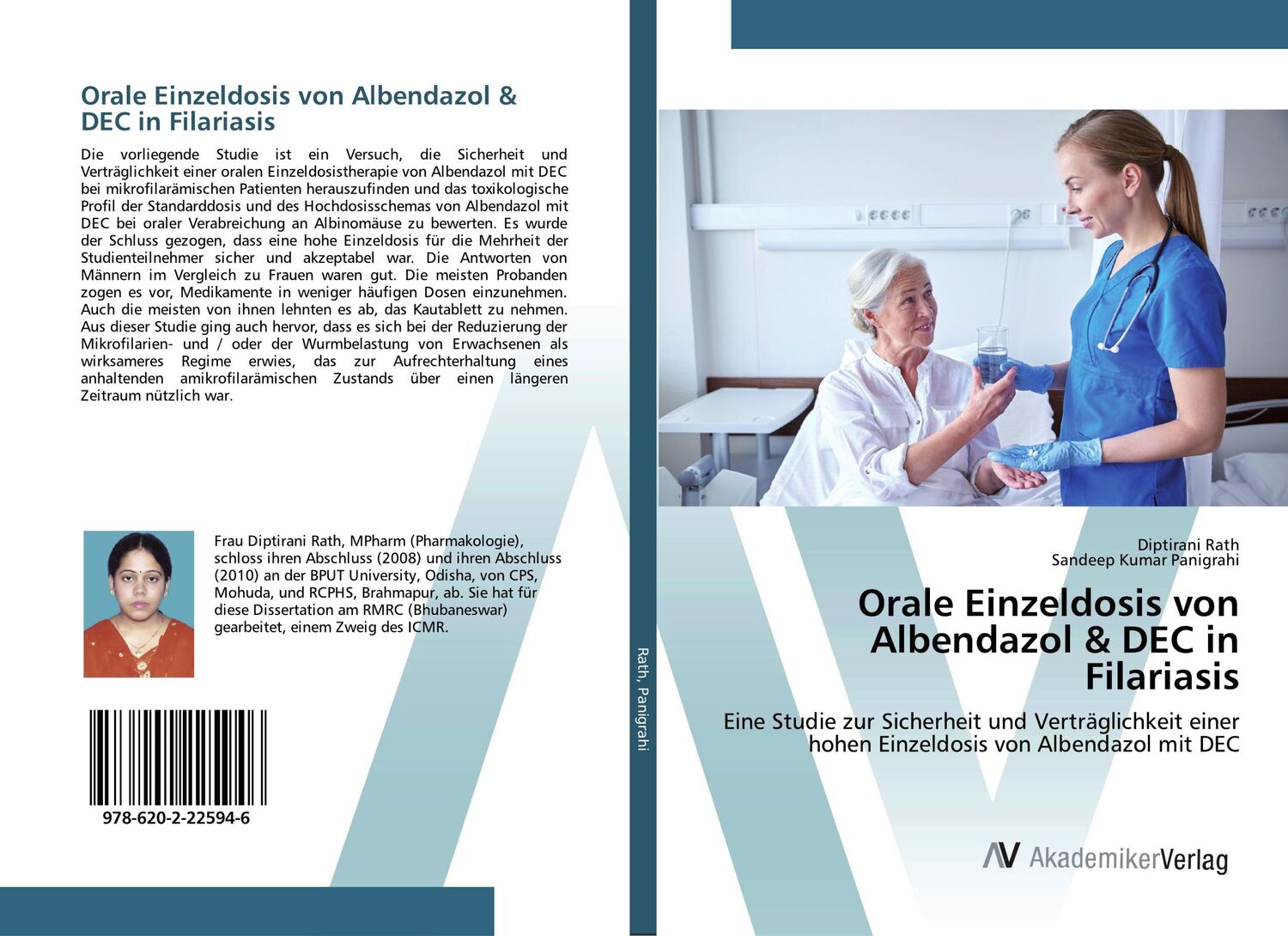 Cover: 9786202225946 | Orale Einzeldosis von Albendazol &amp; DEC in Filariasis | Rath (u. a.)