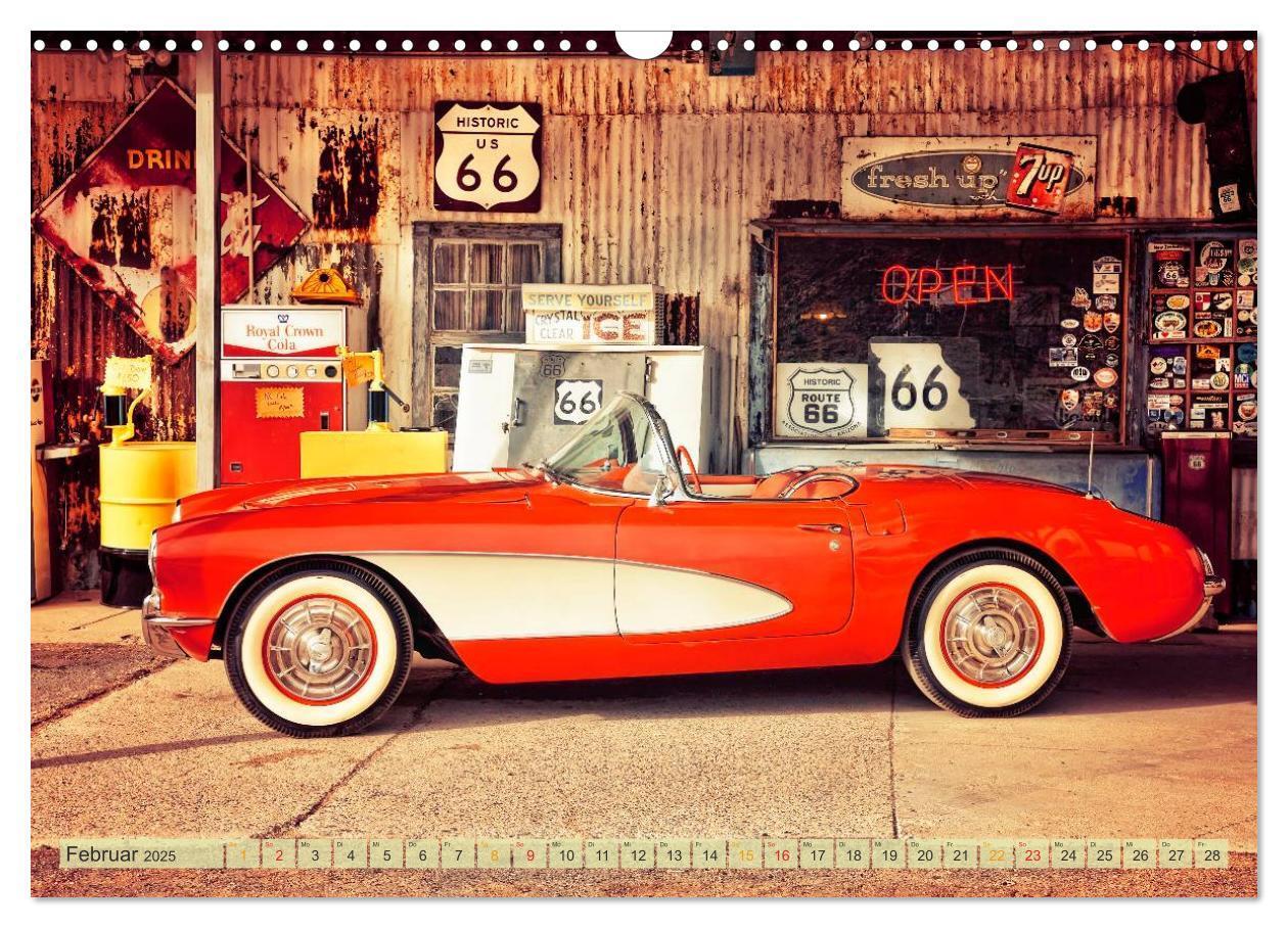 Bild: 9783435480081 | Nostalgie auf 2451 Meilen - Route 66 (Wandkalender 2025 DIN A3...