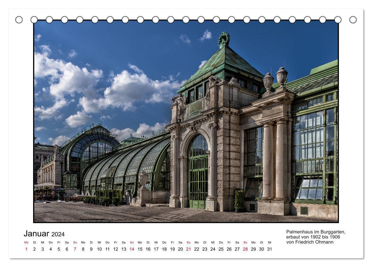 Bild: 9783383640193 | Jugendstil-Baukunst in Wien (Tischkalender 2024 DIN A5 quer),...