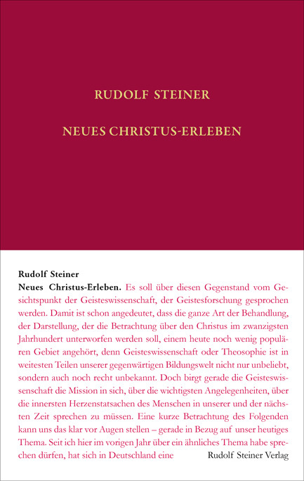 Cover: 9783727406935 | Neues Christus-Erleben | Rudolf Steiner | Buch | 413 S. | Deutsch