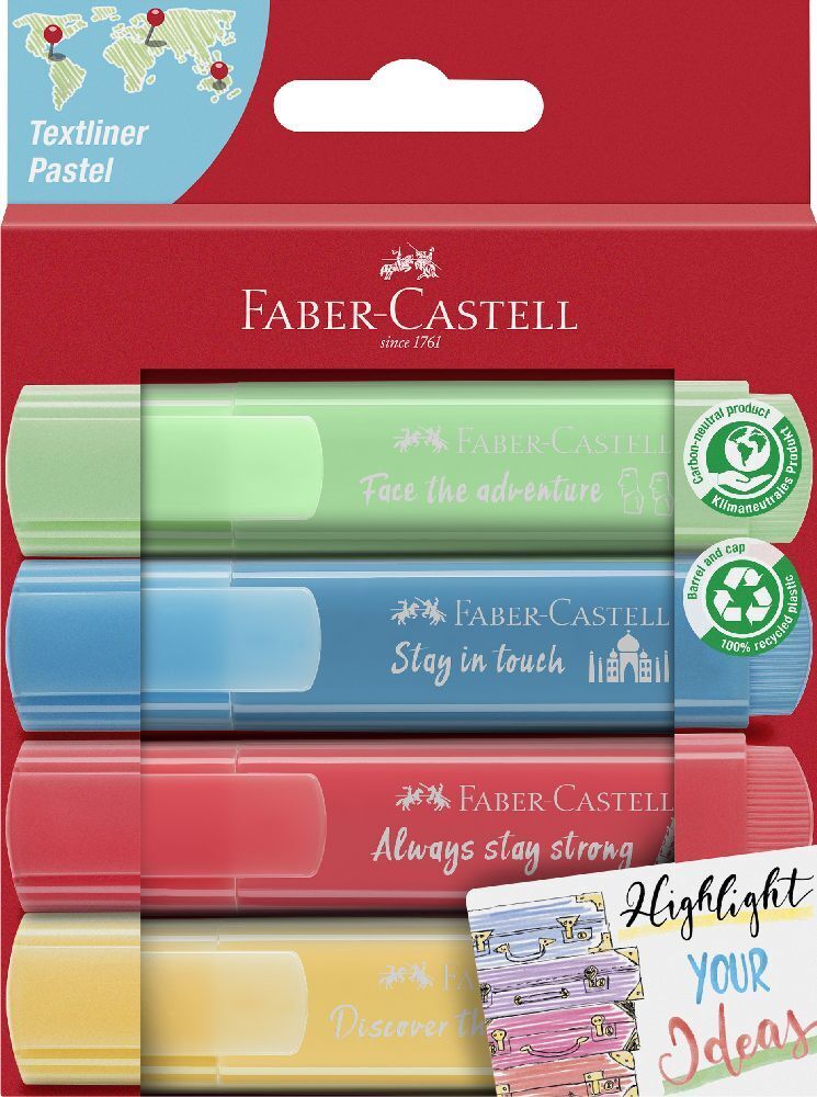 Cover: 4005402546251 | Faber-Castell Textmarker TL 46 Pastell Promo 4er Kar | Stück | 2022