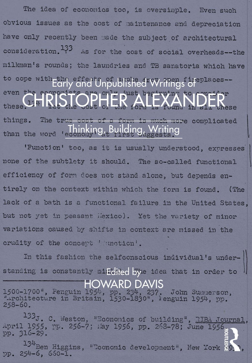 Cover: 9781032034812 | Early and Unpublished Writings of Christopher Alexander | Howard Davis