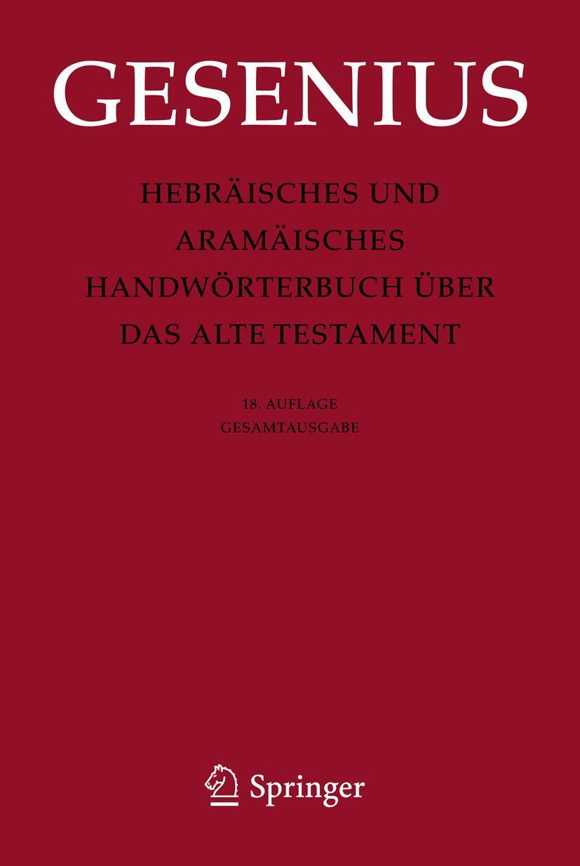 Cover: 9783642256806 | Hebräisches und Aramäisches Handwörterbuch über das Alte Testament