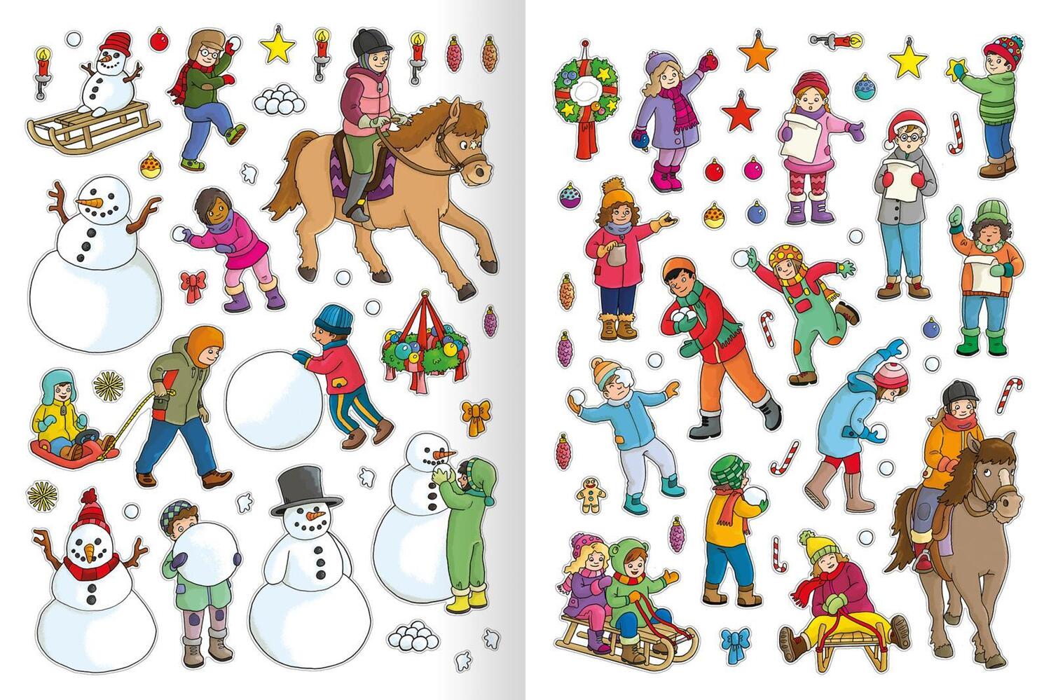 Bild: 9783845844909 | Erstes Stickern - Winterzeit | Über 300 Sticker | Taschenbuch | 40 S.