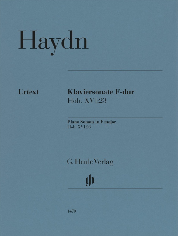 Cover: 9790201814704 | Joseph Haydn - Klaviersonate F-dur Hob. XVI:23 | Georg Feder | Deutsch