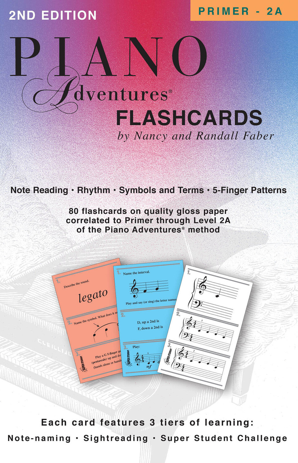 Cover: 674398204090 | Piano Adventures Flashcards In-a-Box for Primer 2A | Faber | 1999