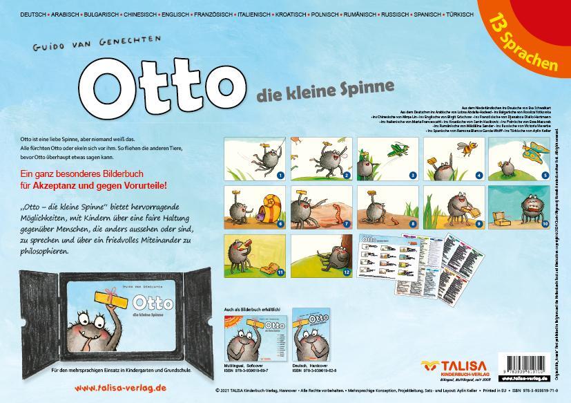 Rückseite: 9783939619710 | Otto - die kleine Spinne, Bildkartenversion | Guido van Genechten