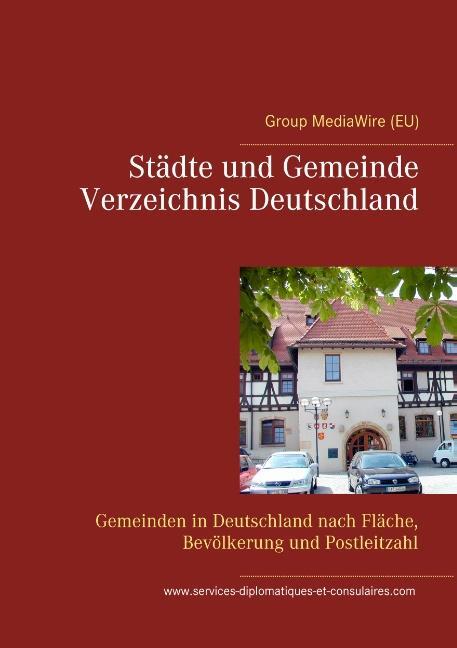 Cover: 9783752825336 | Städte und Gemeinde Verzeichnis Deutschland | Heinz Duthel | Buch