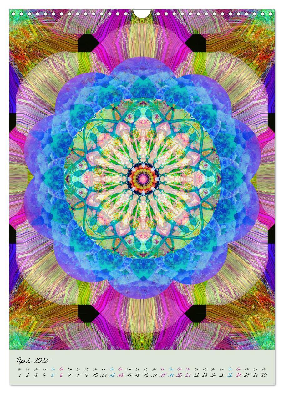 Bild: 9783457043530 | BLUMEN MANDALAS (Wandkalender 2025 DIN A3 hoch), CALVENDO...