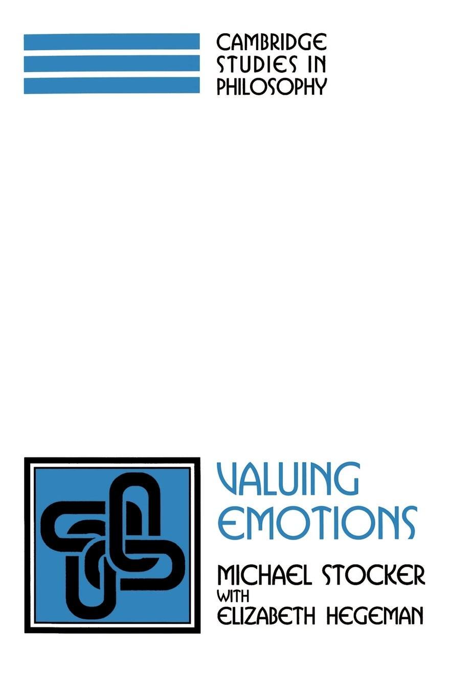 Cover: 9780521567862 | Valuing Emotions | Michael Stocker | Taschenbuch | Paperback | 1996