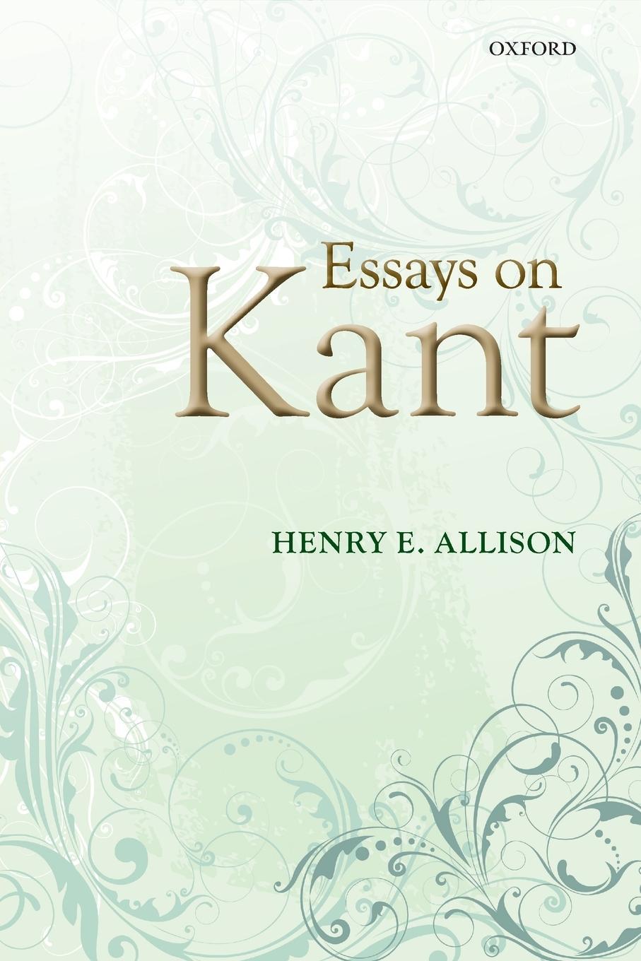 Cover: 9780199647026 | ESSAYS ON KANT P | Allison | Taschenbuch | Paperback | Englisch | 2013