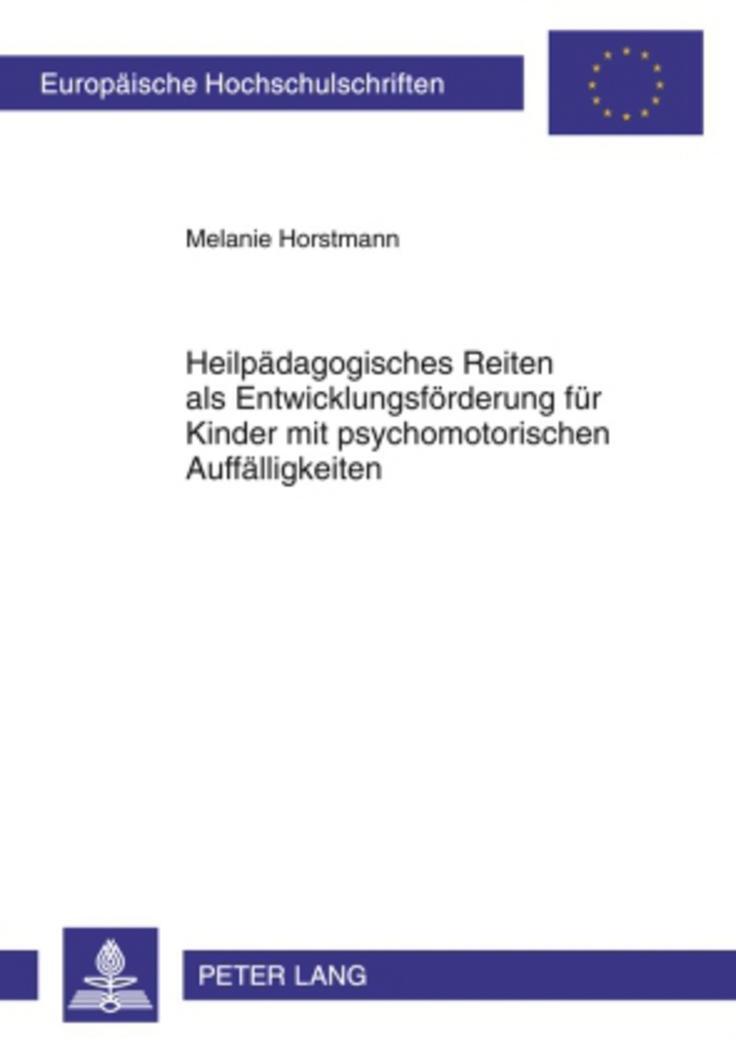 Cover: 9783631601693 | Heilpädagogisches Reiten als Entwicklungsförderung für Kinder mit...