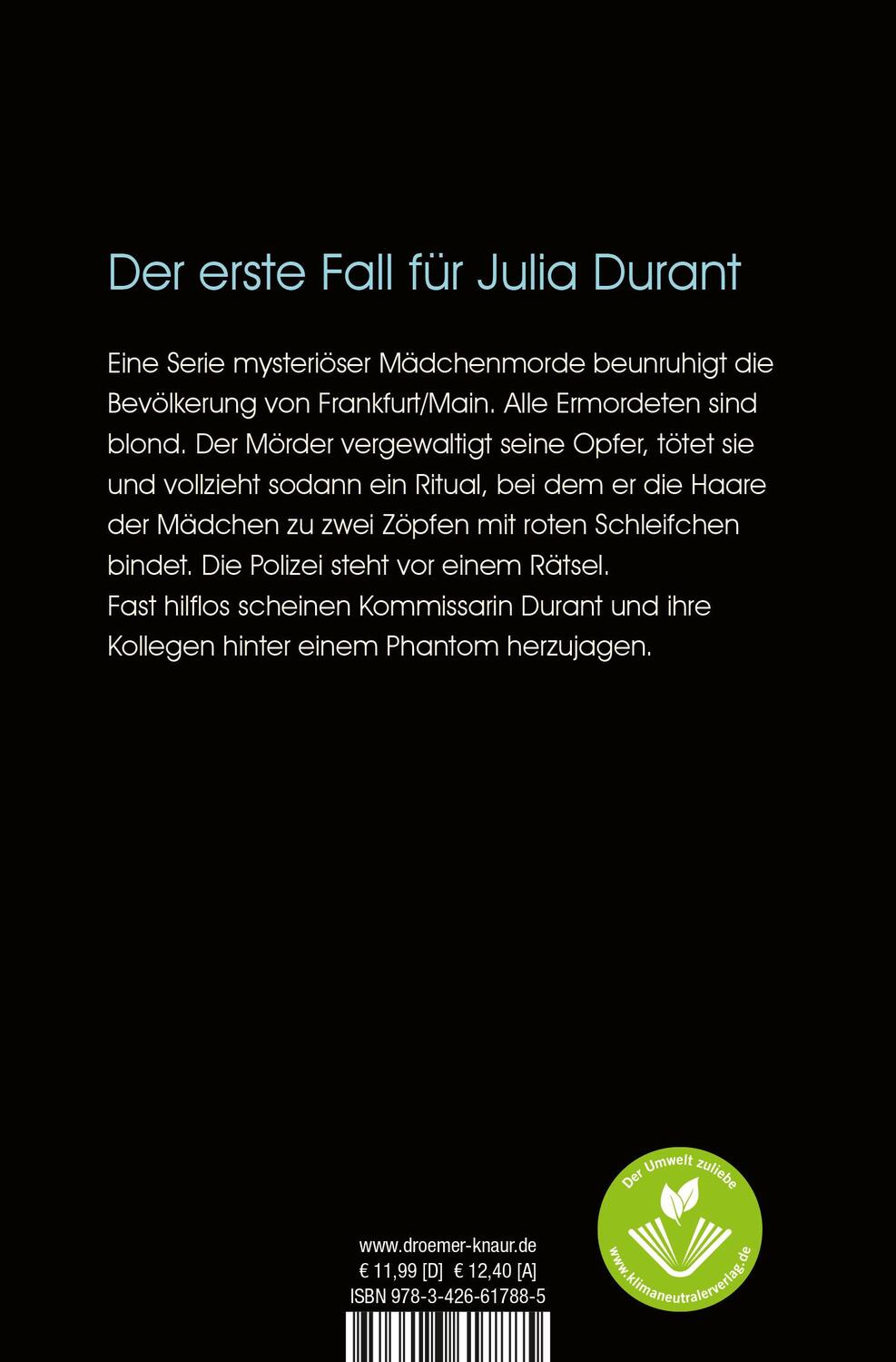 Rückseite: 9783426617885 | Jung, blond, tot | Andreas Franz | Taschenbuch | 512 S. | Deutsch
