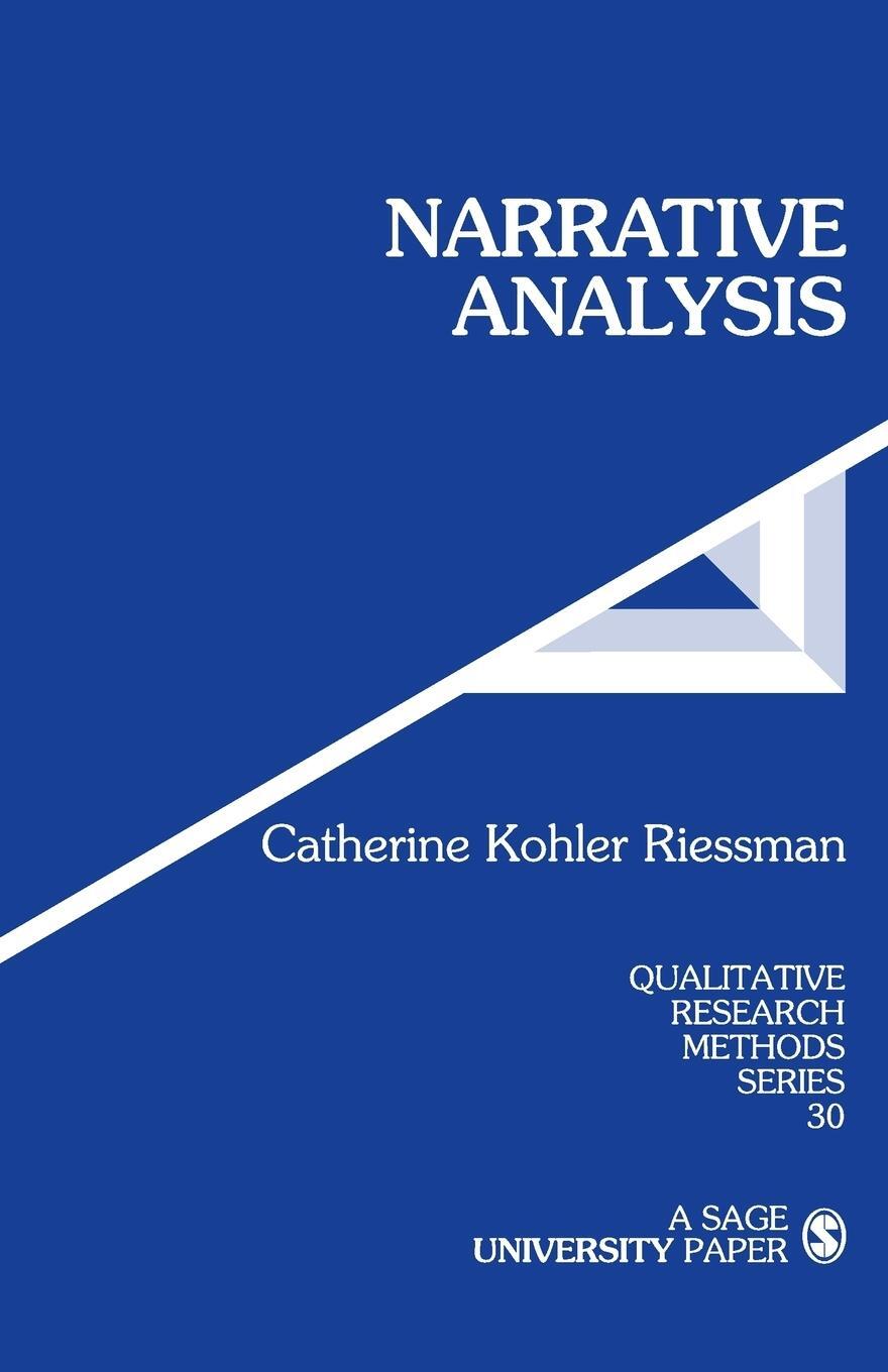 Cover: 9780803947542 | Narrative Analysis | Catherine Kohler Riessman | Taschenbuch | 1993