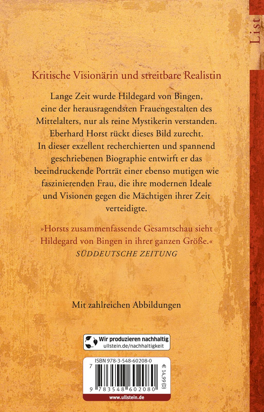 Rückseite: 9783548602080 | Hildegard von Bingen | Eberhard Horst | Taschenbuch | 288 S. | Deutsch