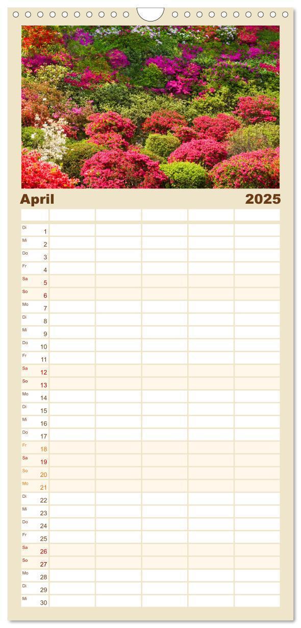 Bild: 9783457101452 | Familienplaner 2025 - Gärten in Japan mit 5 Spalten (Wandkalender,...