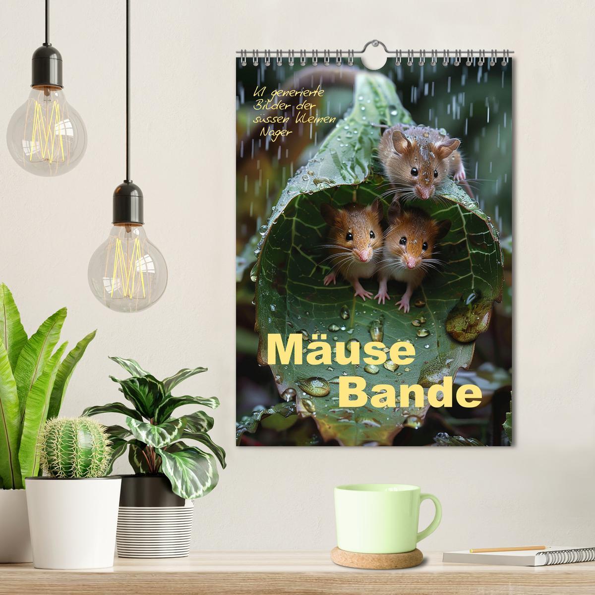 Bild: 9783383829314 | Mäusebande (Wandkalender 2025 DIN A4 hoch), CALVENDO Monatskalender