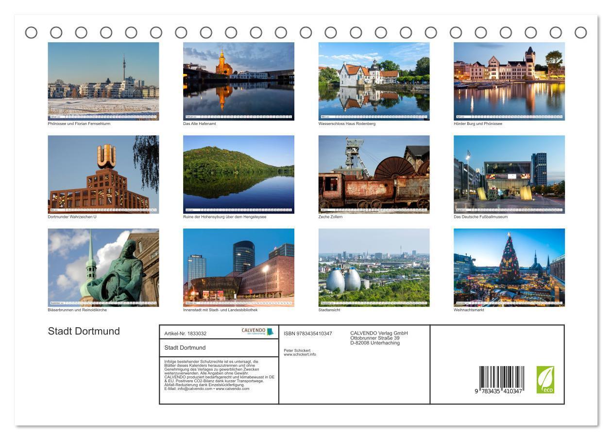 Bild: 9783435410347 | Stadt Dortmund (Tischkalender 2025 DIN A5 quer), CALVENDO...