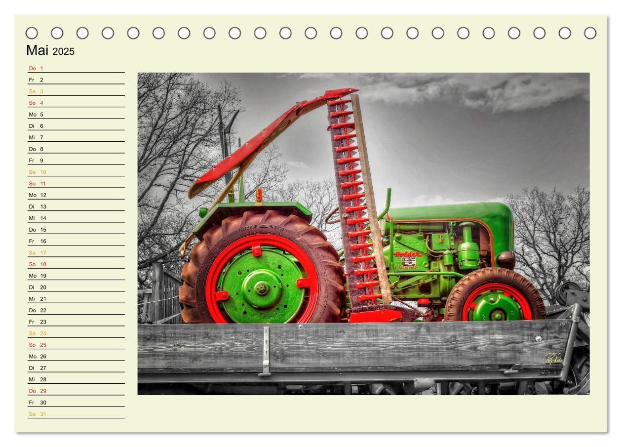 Bild: 9783435585229 | Traktoren - Oldtimer (Tischkalender 2025 DIN A5 quer), CALVENDO...