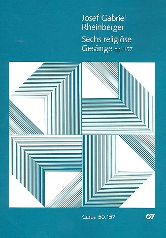 Cover: 9790007080181 | 6 religiöse Gesänge op.157 für tiefe Singstimme und Orgel | Partitur