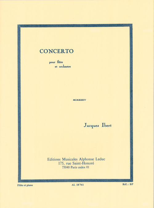 Cover: 9790046187612 | Concerto For Flute And Orchestra | Alphonse Leduc | EAN 9790046187612