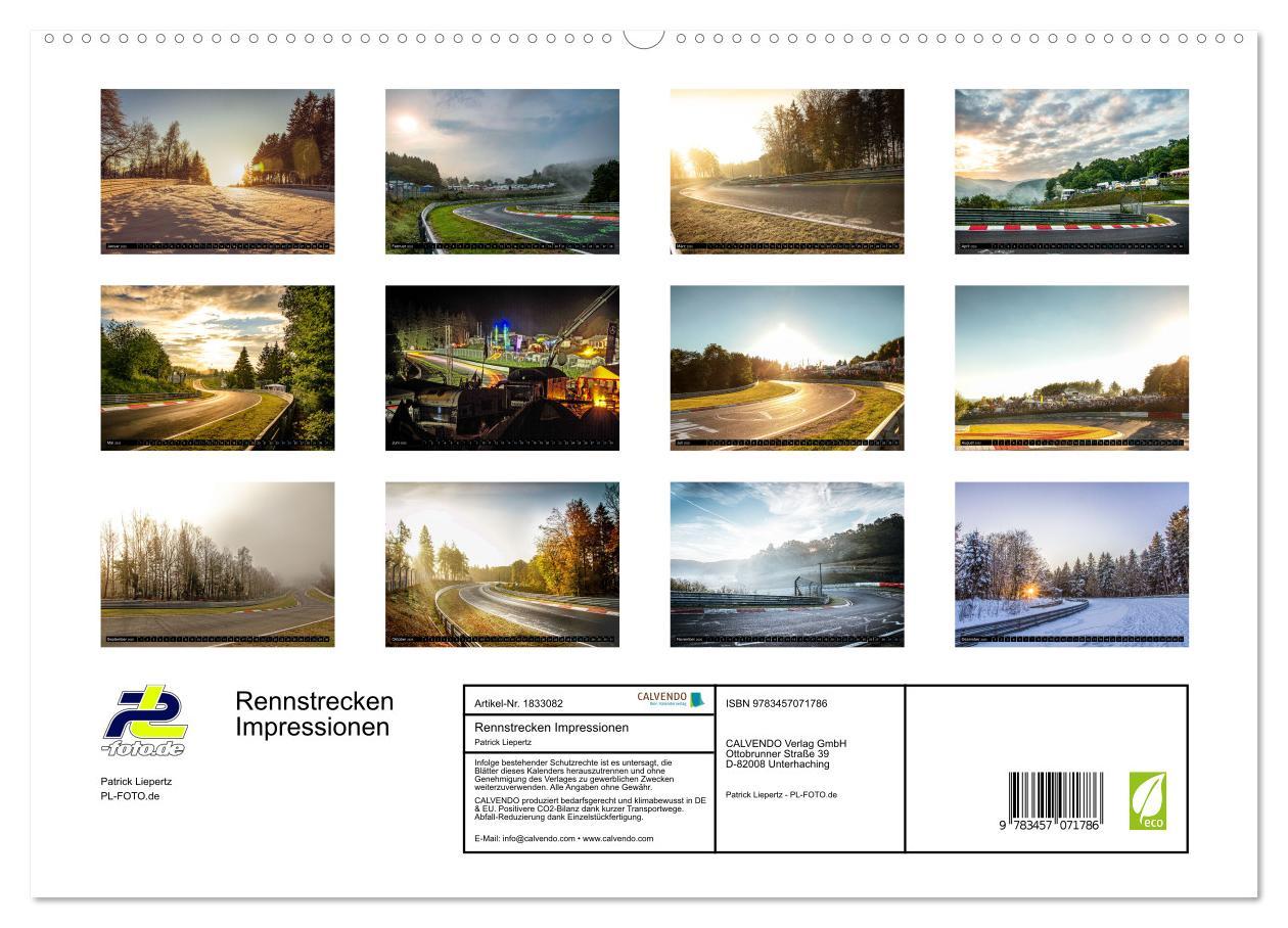 Bild: 9783457071786 | Rennstrecken Impressionen (Wandkalender 2025 DIN A2 quer), CALVENDO...