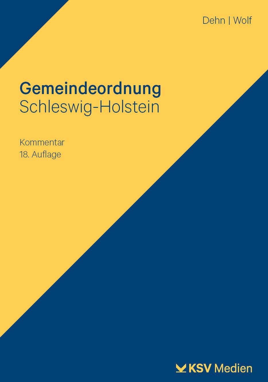 Cover: 9783829318723 | Gemeindeordnung Schleswig-Holstein | Klaus D Dehn (u. a.) | Buch