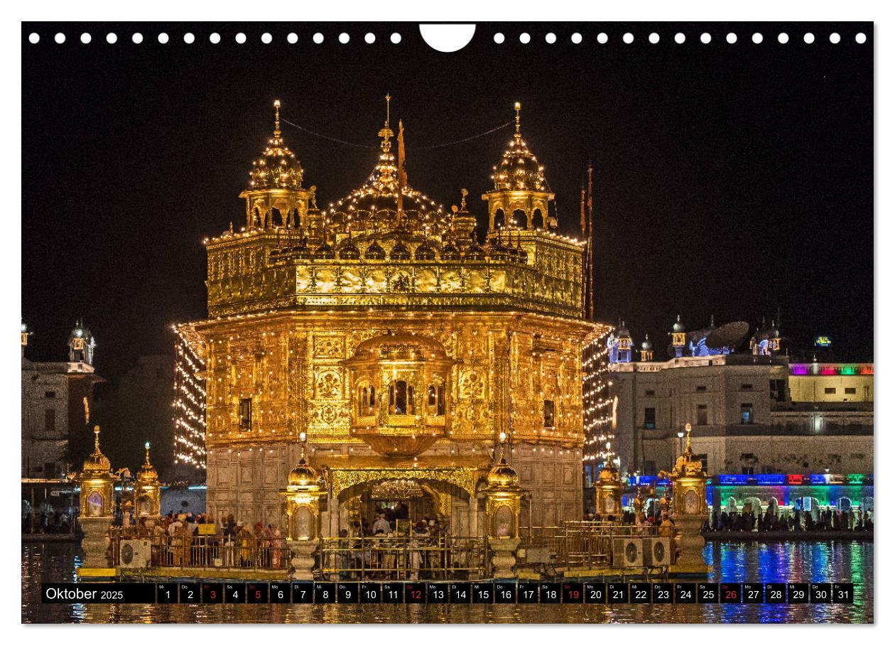 Bild: 9783435304080 | Amritsar - Der goldene Tempel (Wandkalender 2025 DIN A4 quer),...