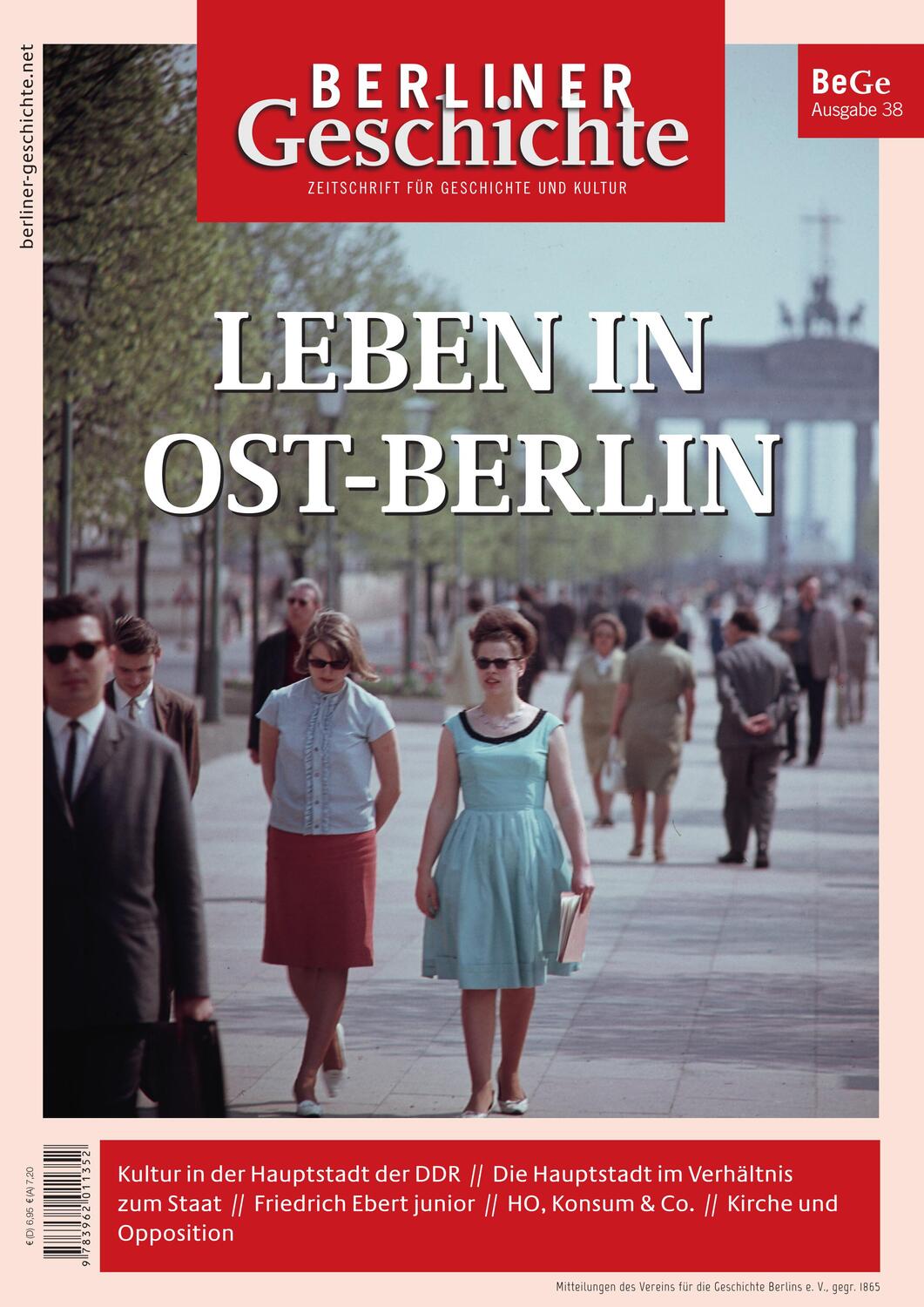 Cover: 9783962011352 | Berliner Geschichte - Zeitschrift für Geschichte und Kultur 38 | V.