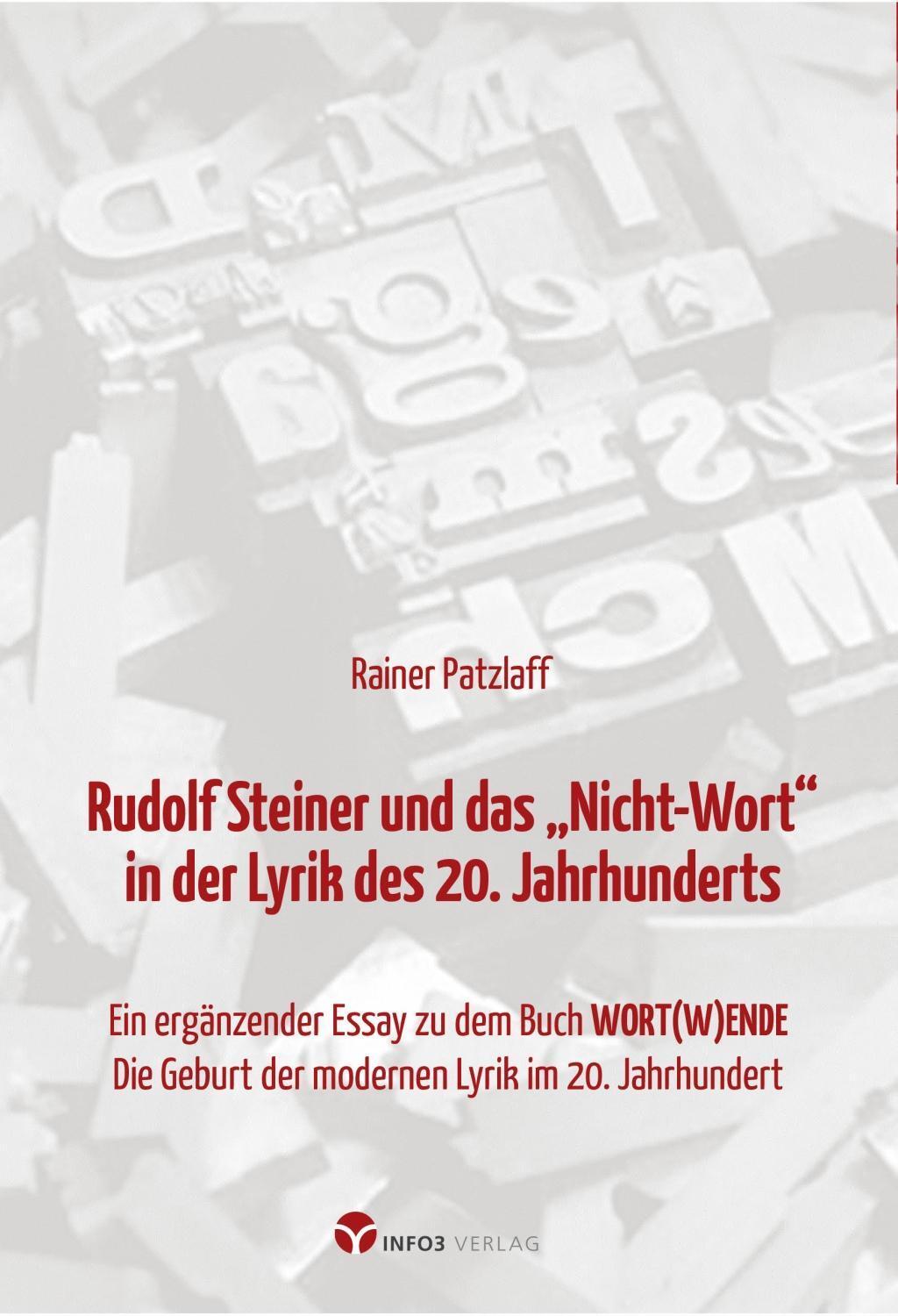Cover: 9783957790958 | Rudolf Steiner und das 'Nicht-Wort' in der Lyrik des 20. Jahrhunderts