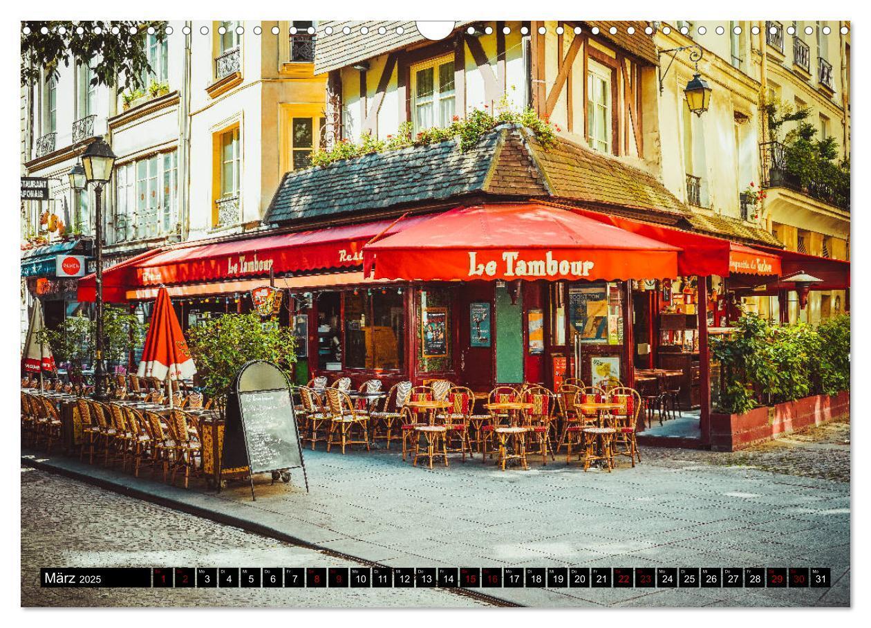 Bild: 9783435366309 | Paris Bistros (Wandkalender 2025 DIN A3 quer), CALVENDO Monatskalender