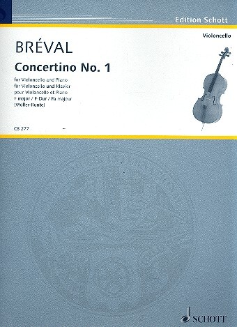 Cover: 9790001201070 | Concertino No. 1 F major | Jean-Baptiste Breval | Buch | 2014