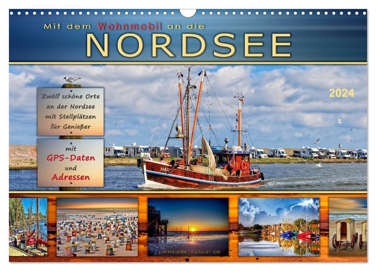 Cover: 9783675757462 | Mit dem Wohnmobil an die Nordsee (Wandkalender 2024 DIN A3 quer),...