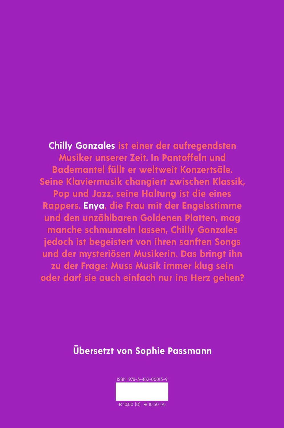 Rückseite: 9783462000139 | Chilly Gonzales über Enya | Chilly Gonzales | Buch | 86 S. | Deutsch