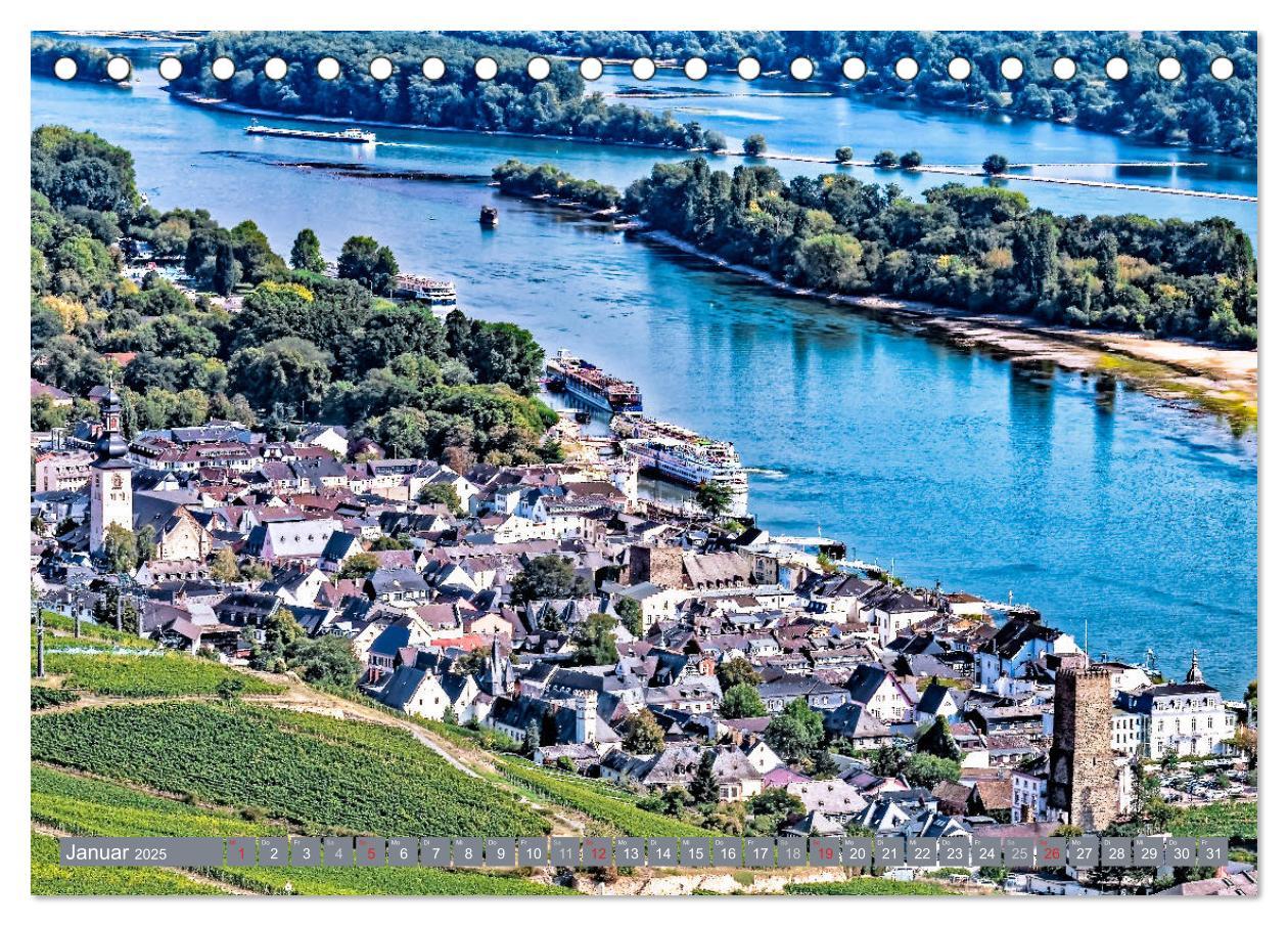 Bild: 9783435462438 | Rüdesheim - Rhein, Riesling, Romantik (Tischkalender 2025 DIN A5...