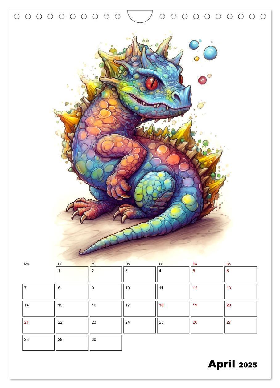 Bild: 9783435869084 | Niedliche Drachen (Wandkalender 2025 DIN A4 hoch), CALVENDO...