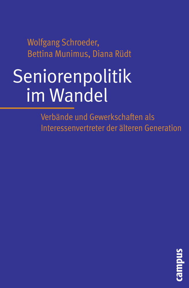 Cover: 9783593393186 | Seniorenpolitik im Wandel | Wolfgang Schroeder (u. a.) | Taschenbuch