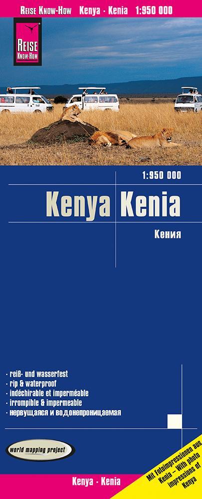Cover: 9783831773640 | Reise Know-How Landkarte Kenia / Kenya (1:950.000) | Rump | Deutsch