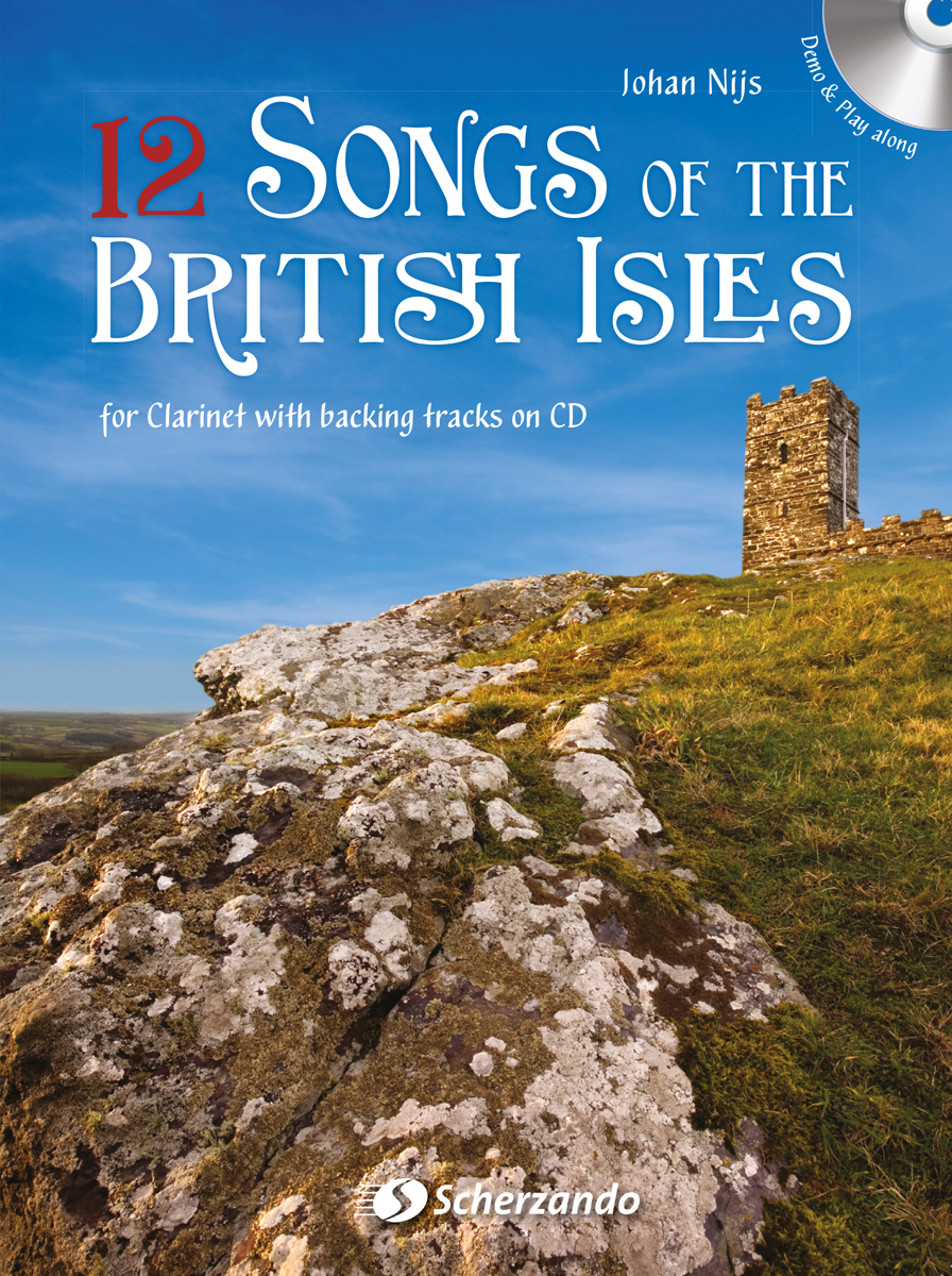 Cover: 9790035222720 | 12 Songs of the British Isles | for Clarinet with backing tracks on CD