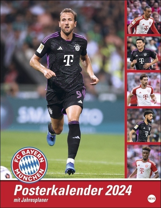 Cover: 9783756400379 | FC Bayern München Posterkalender. Wandkalender 2024 mit den besten...