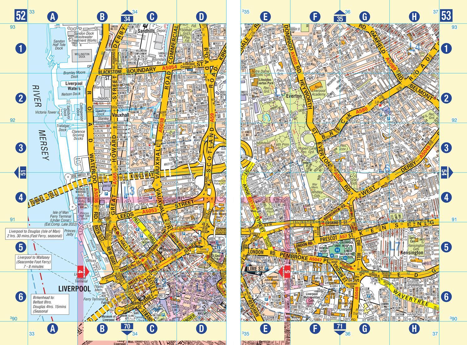 Bild: 9780008496395 | Liverpool A-Z Street Atlas | A-Z Maps | Taschenbuch | Englisch | 2022