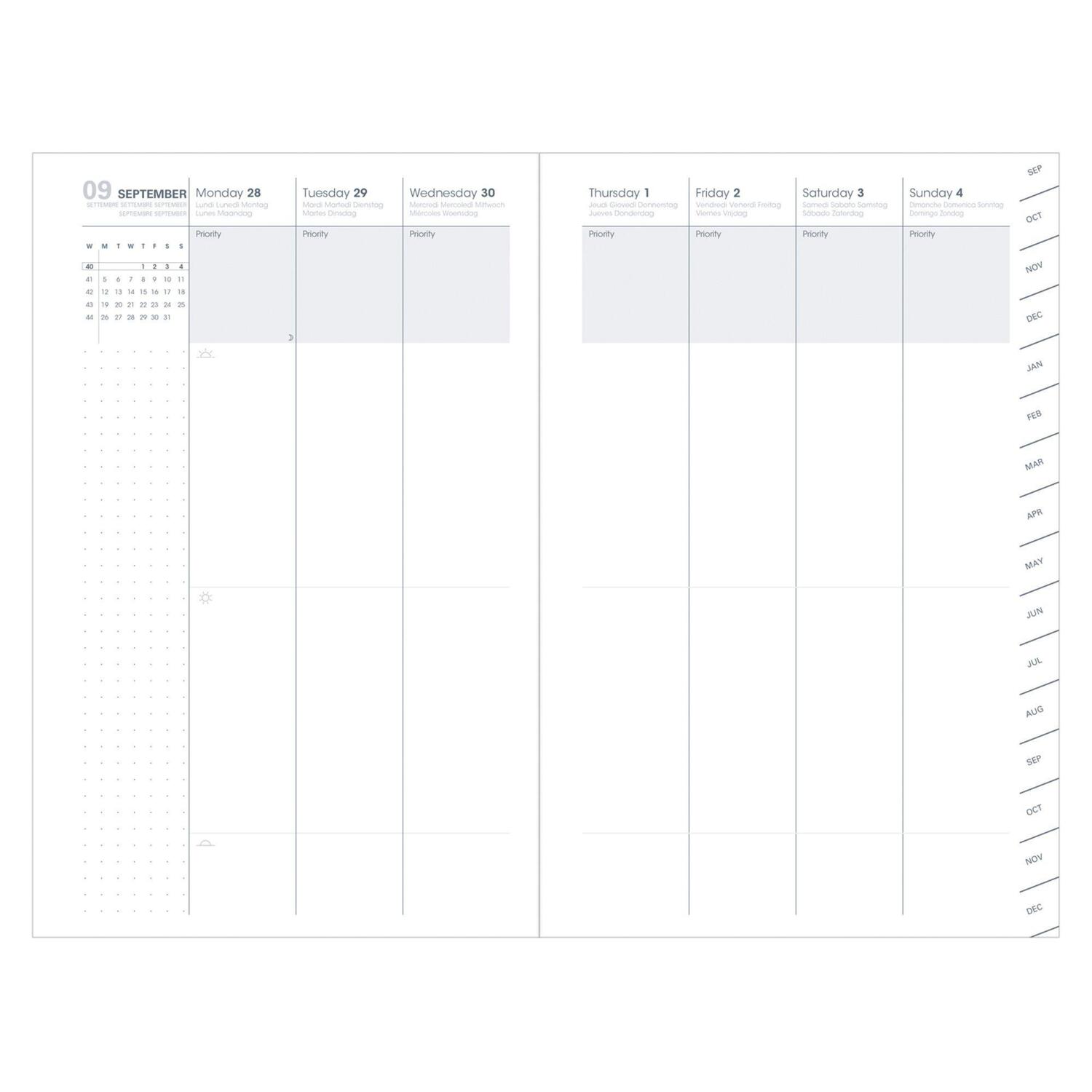 Bild: 3371010479443 | Plan Week 1624 Pastel grün 2025 | Kalender im Schreibtischformat