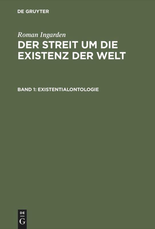 Cover: 9783484700475 | Existentialontologie | Buch | HC runder Rücken kaschiert | XIII