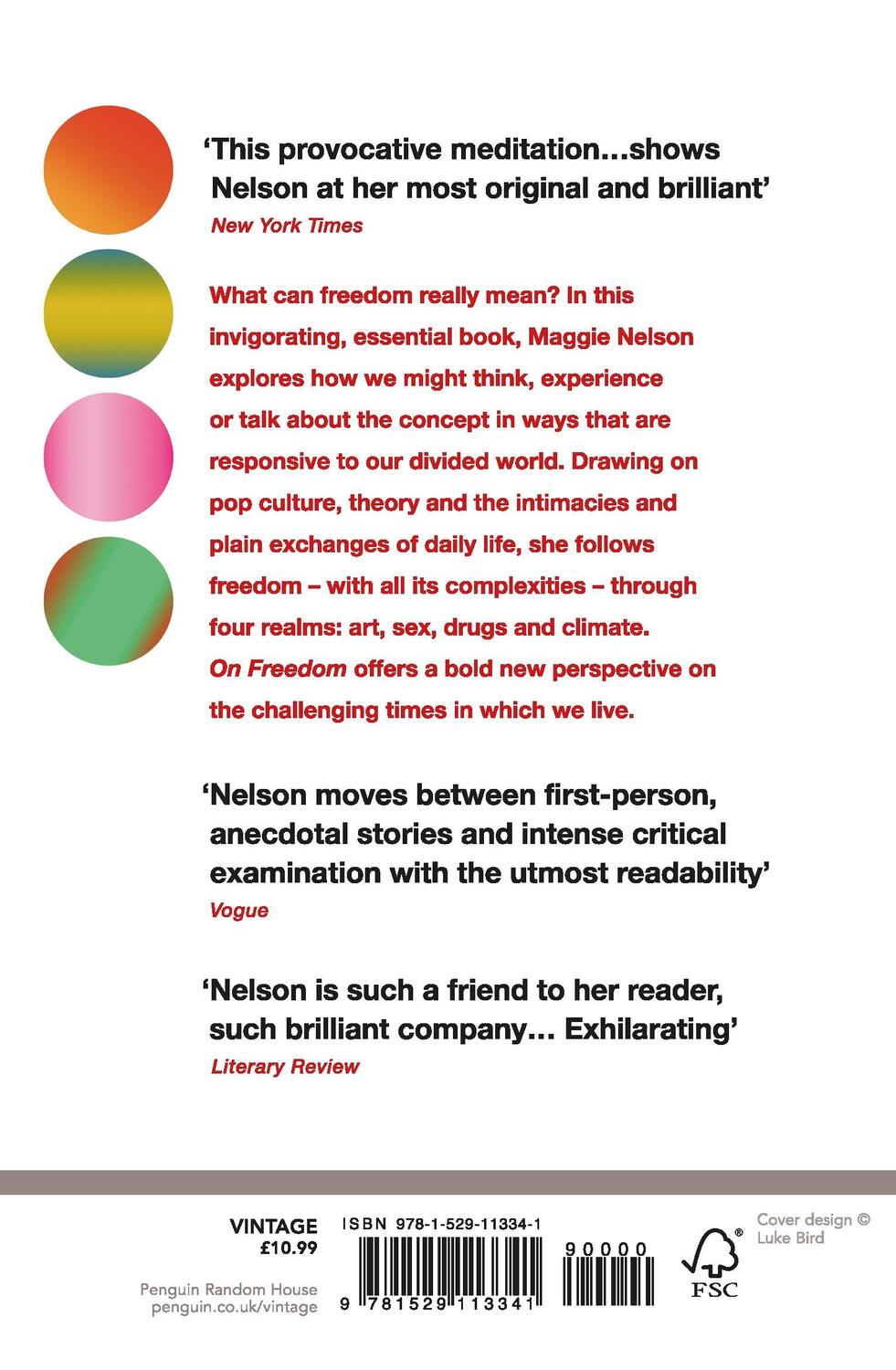 Rückseite: 9781529113341 | On Freedom | Four Songs of Care and Constraint | Maggie Nelson | Buch