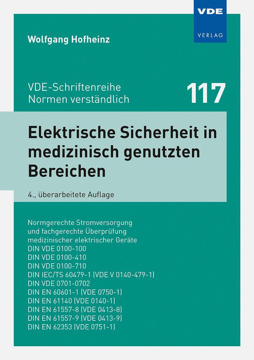 Bild: 9783800747450 | Elektrische Sicherheit in medizinisch genutzten Bereichen | Hofheinz