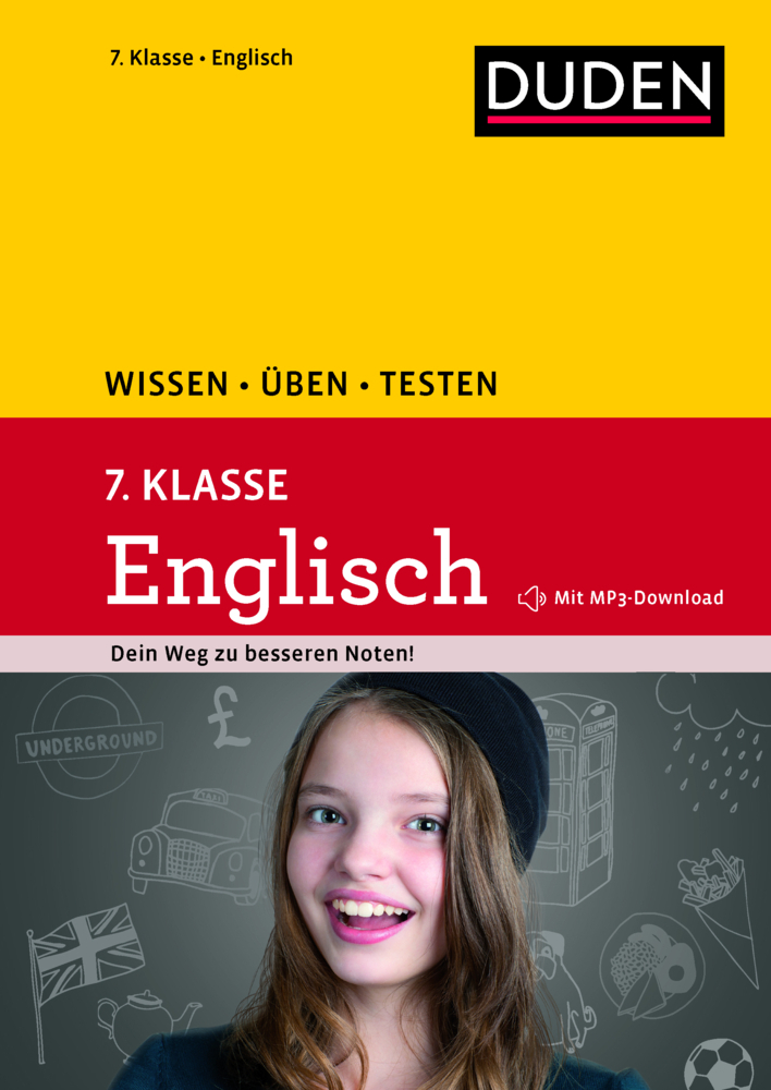 Cover: 9783411722747 | Duden Wissen - Üben - Testen: Englisch 7. Klasse | Anja Steinhauer