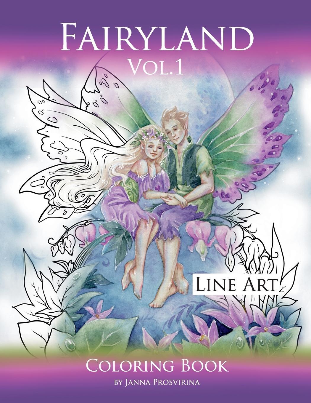 Cover: 9781471674631 | Fairyland Vol.1 | Line Art Coloring Book | Janna Prosvirina | Buch